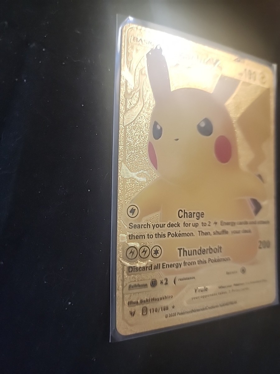 2020 Pokémon Pikachu V HP 190 Charge - Thunderbolt 200 170/185
