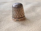 ANTIQUE STERLING SILVER THIMBLE HENRY GRIFFITH & SONS BIRMINGHAM SIZE 14 1926