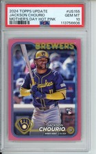 2024 Topps Update POP 1 Jackson Chourio #US155 Mother's Day /50 EBAY 1/1 READ!!
