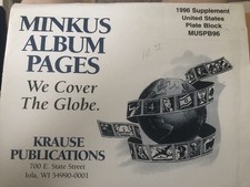 Minkus United States Plate Blocks 1996 Supplement