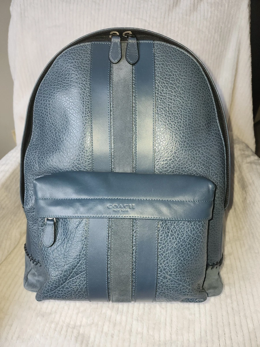 coach f11250 mens charles backpack with baseball stitch denim Amazon.com: Hitch Patchwork, Denim Multi One Size : Clothing, Shoes & Jewelry "COACH WEST BACKPACK SIGNATURE WITH