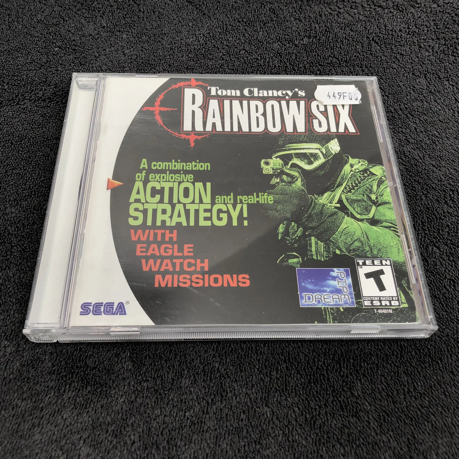 SEGA Dreamcast Tom Clancy's Rainbow Six JAP CD état neuf