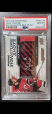 2019 UD ENGRAINED JACK HUGHES RC SIG SHOTS RED STICK /35 #RSS-JH PSA GEM MT 10