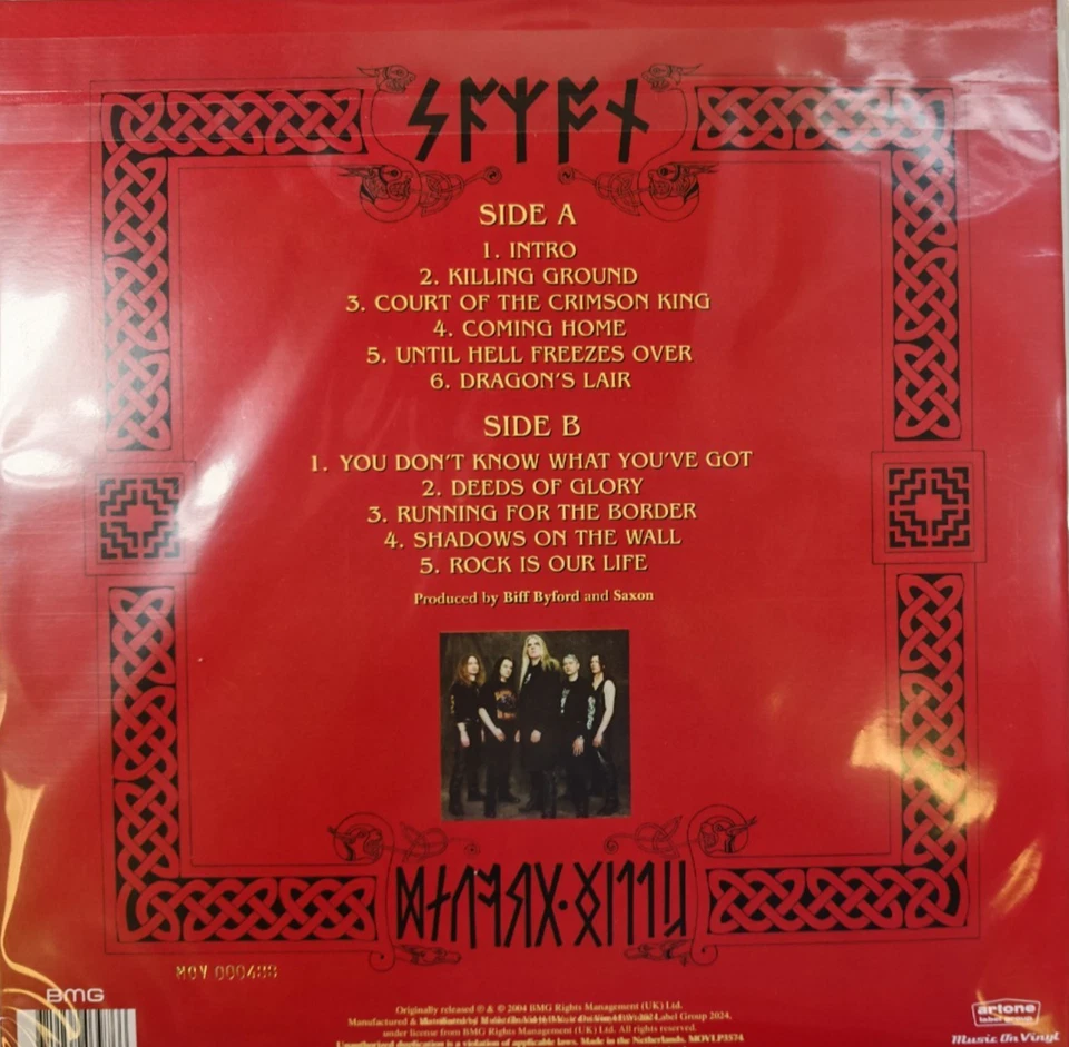 SAXON Killing Ground LP Album vinyl record limited Red & Silver numbered 180gram - Image 4 of 4