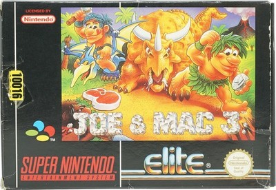Joe & Mac 3 SNES mit OVP Gut