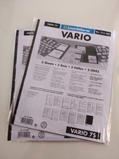 Lighthouse VARIO 7S Stamp Stock Pages -5 8-1/2" x 11", Black