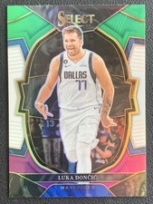 Luka Doncic 2022-23 Panini Select Concourse Green White Purple Prizm #51
