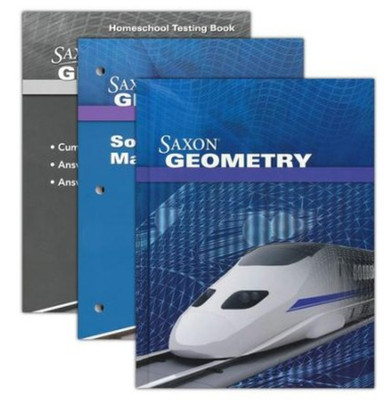 SAXON GEOMETRY HOME STUDY KIT W/ SOLUTIONS MANUAL Homeschool  GRADE 9 10 11 12