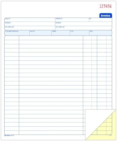 Invoice Book Two Part Carbonless 50 Sets