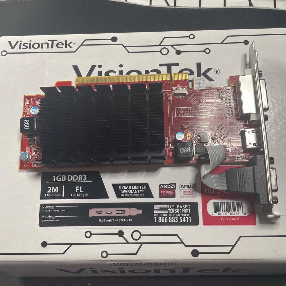 VisionTek AMD Radeon HD 5450 2 GB DDR3 PCI Express x16 Video Card - Image 2 of 3