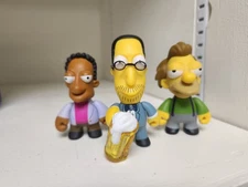 Kidrobot Simpsons Moe's Tavern Joey Jo-Jo Jr. Lenny Carl 3" Vinyl