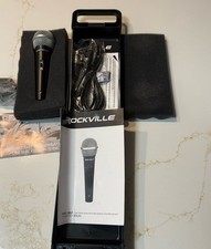 Rockville RMC-XLR High Performance Hand Held Dynamic Vocal Microphone With Case