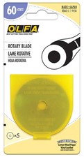 Olfa 60 mm ROTARY BLADE 5 Pack Replacement Bl...