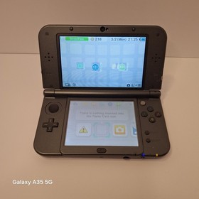 "New" Nintendo 3DS XL Metallic Black Console *Tested Works* *READ ROUGH SHAPE*