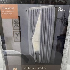 Allen + Roth Gray Blackout Curtains 84"