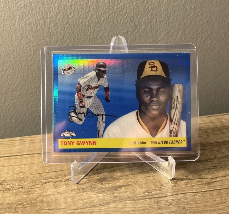 2025 Topps Chrome Platinum Anniversary Tony Gwynn Blue Prism #432 Padres