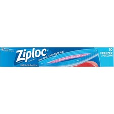 Ziploc 2 Gal. Double Zipper Freezer Bag (10-Count) 01132 Ziploc 01132