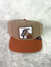 Goorin Bros Animal Farm Goat SnapBack Tan Orange Hat Wool Polyester New