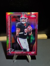 2025 Topps Chrome Football Michael Penix Jr Football Leather Refractor #15