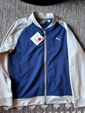 Puma Youth Boys Size Medium Blue and Gray Full-Zip Jacket COPY 