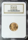 1941 D Lincoln Wheat Cent NGC MS-66 RD #44885