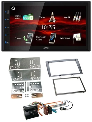 JVC USB Bluetooth MP3 DAB 2DIN Autoradio für Peugeot 308 07-09 silber - Bild 1 von 4