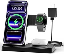 3 in 1 Wireless Charging Station for iPhone 17 16 15 14 Pro Max Apple Watch