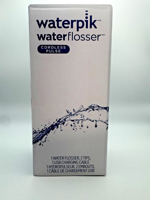 Waterpik Water Flosser Cordless Pulse White For Teeth Gums Braces
