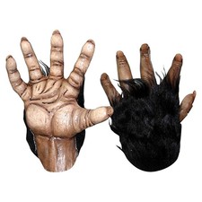 Chimp Ape Chimpanzee Monkey Hands Ghoulish Adult Halloween Costume Latex Gloves