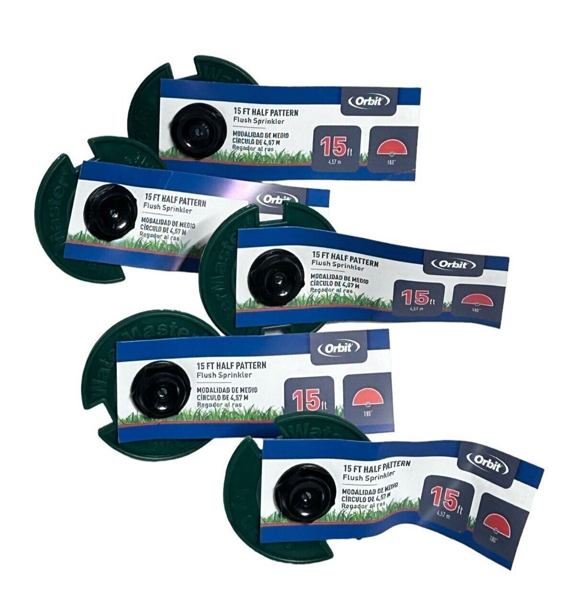 Orbit Plastic 15 sq ft Half-Circle Flush Head Nozzle Orbit Plastic 15 sq ft Half-Circle Flush Head Nozzle
