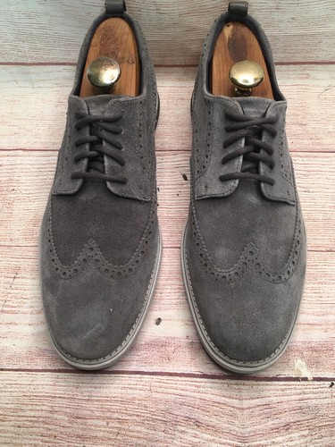 Cole Haan Grandevolution Hombre Gris Gamuza Con Cordones Oxford Talla 11,5 - Imagen 2 de 10