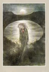 Sulamith Wulfing, "The Silent Heart", Vintage Greeting Card (1977), 6x8"