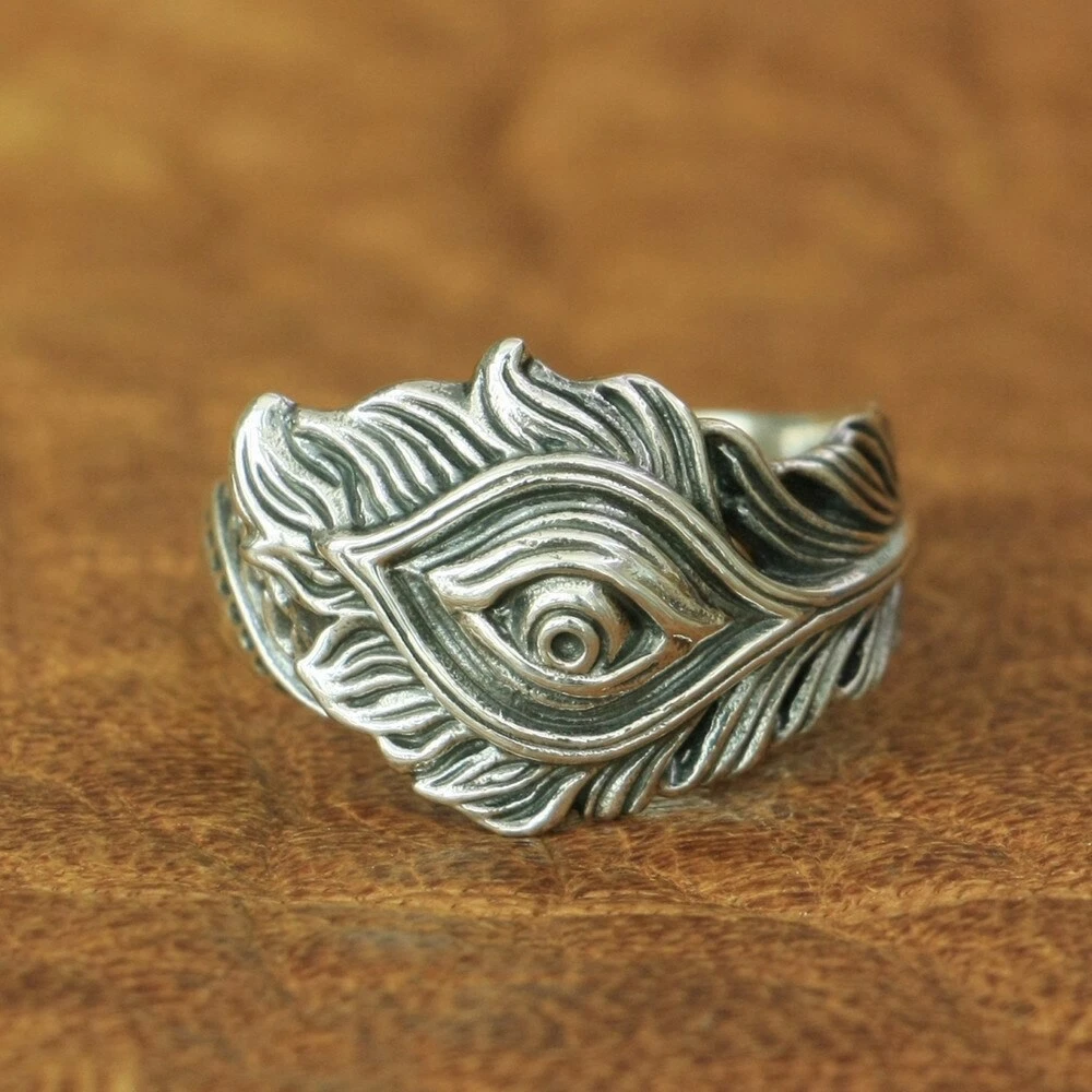 Original 925 Sterling Silver Charm Chinese Lion Phoenix 