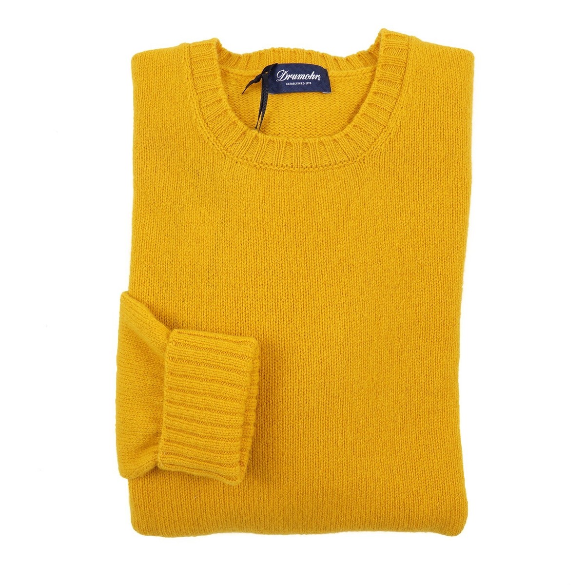 Drumohr Golden Yellow Soft Knit Lambswool Sweater M (Eu 50) NWT | eBay