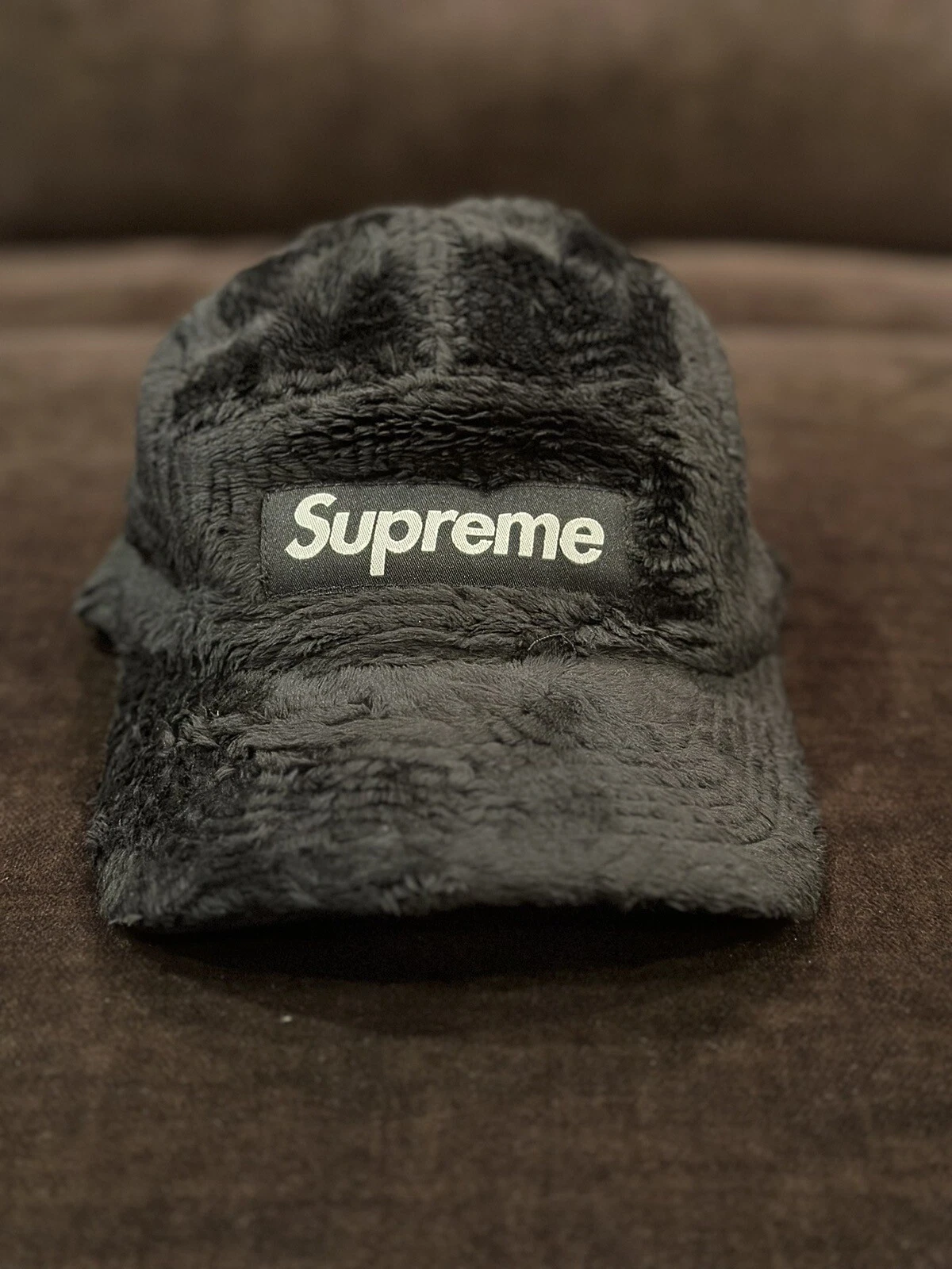 Casquette de camp en polaire rasée Supreme noire
