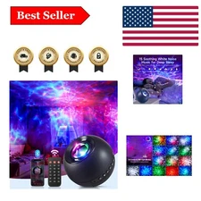 Upgrade Your Sleep with 15-Color Galaxy Projector & Soothing Sound Machine