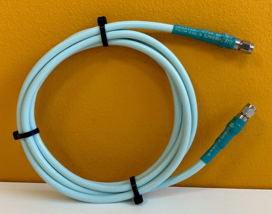 Micro-Coax Utiflex UFA210A-0-0720-300300 18 GHz, 72", SMA (M-M) RF Test Cable.