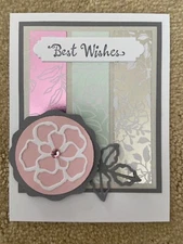 Petal pallette wedding congratulations wishes card kit of 6 made w/ Stampin' Up!