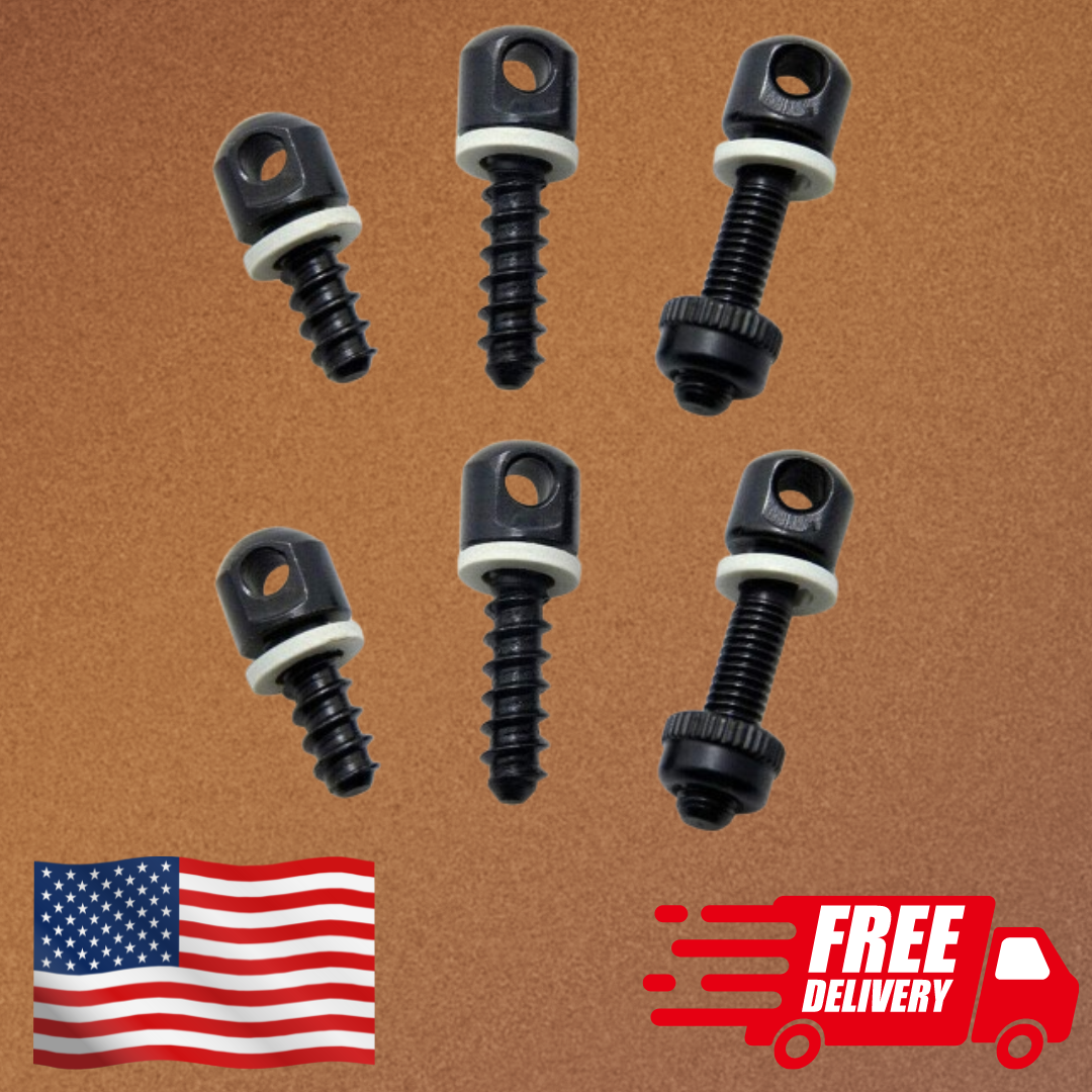 Sling Swivel Wood Screw Stud Sling Mounting Kit Sling Screws Set for