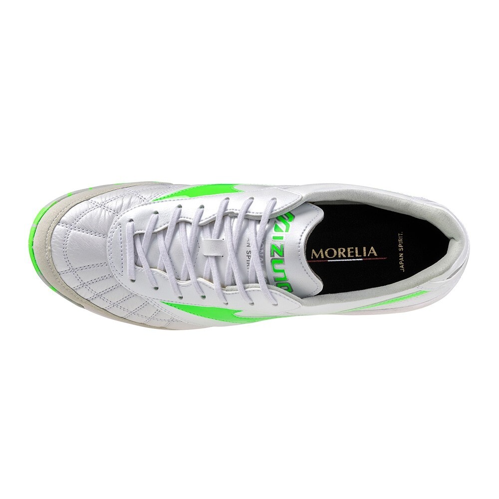 Mizuno MORELIA SALA JAPAN TF Super White Pearl/Neon Green Unisex