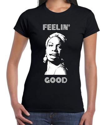Nina Simone Feelin 'Gut Damen T-Shirt - Jazz Soul Blues Legend