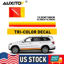 Tri Color Vinyl Door Side Skirt Body Decal Stripe Sticker For Toyota Lexus
