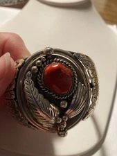 Vintage R. Platero Style Swivel Cuff Bracelet 6" Sterling Silver Native American