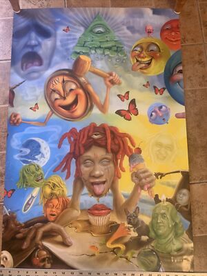 Trippie Redd Art Poster 23 x 35 Art Collage Home Decor Life's a Trip ...