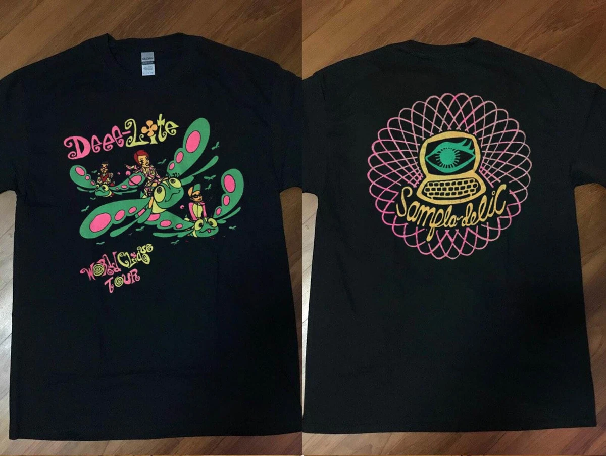 Vintage 1994 Deee Lite Sampladelic World Tour T-Shirt, Deee Lite T-Shirt Tour