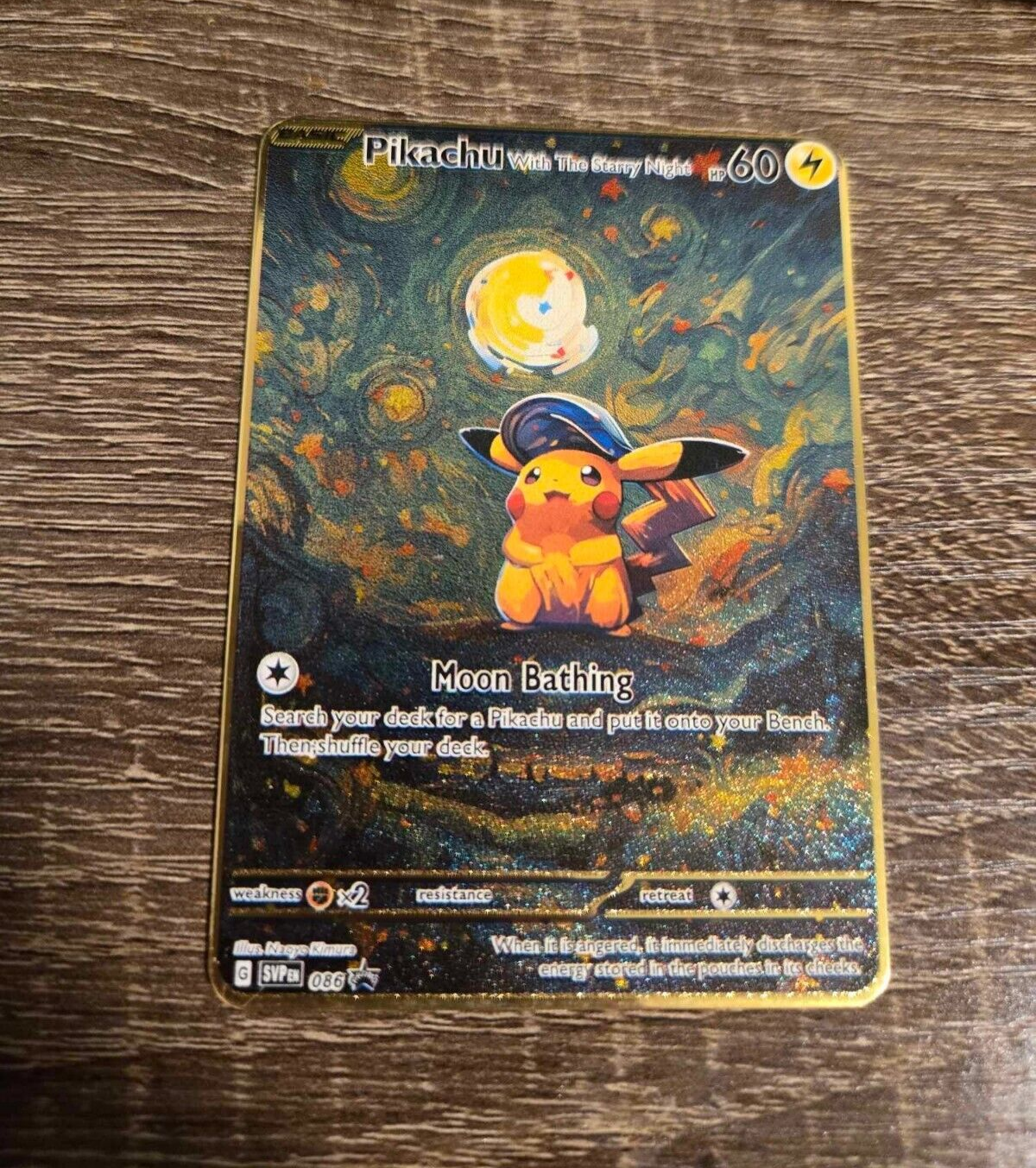 Pikachu Van Gogh Pokemon Card VMAX Rainbow GX EX GX ACG V STAR HOLO Metal