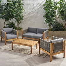 Sigrid Outdoor 4 Seater Chat Set