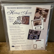 New Creative Memories 10x12 Paper Die Cuts Pack Heritage Accents 2002 Sealed