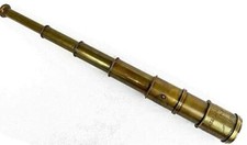 Victorian Marine Old Antique Telescope 20" Maritime Nautical Brass Spyglass