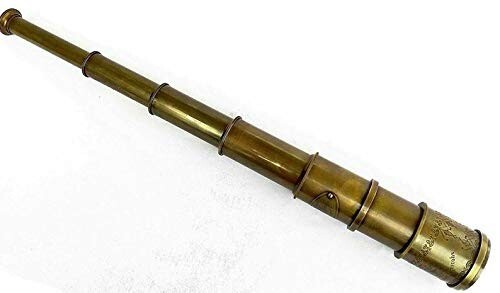 Victorian Marine Old Antique Telescope 20" ~ Maritime Nautical Brass Spyglass - Afbeelding 1 van 5